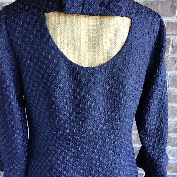 Karl Lagerfeld Flouncy Navy Dress - Picture 5 of 8